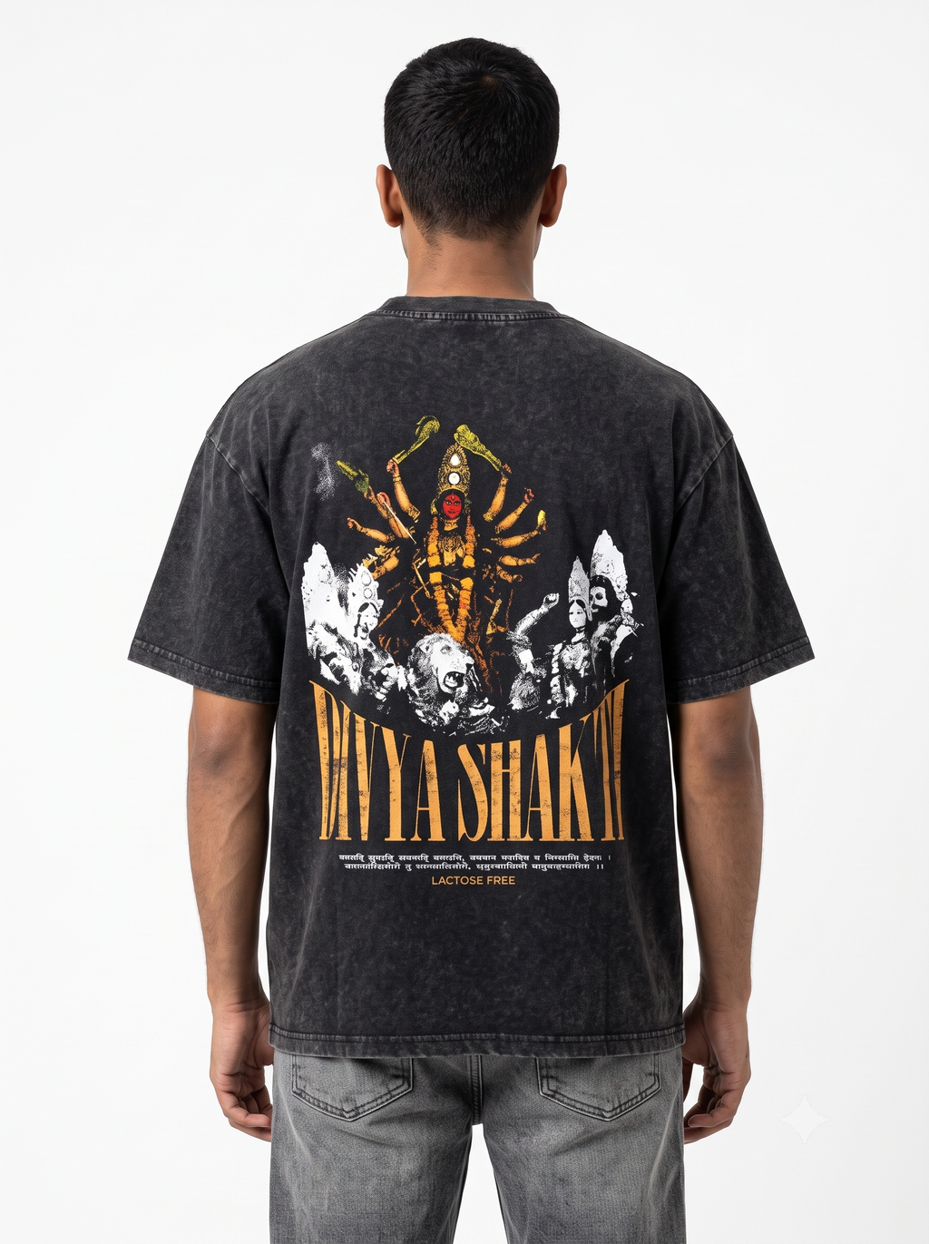 Divya Shakti Vintage Fade Wash Oversized Tee