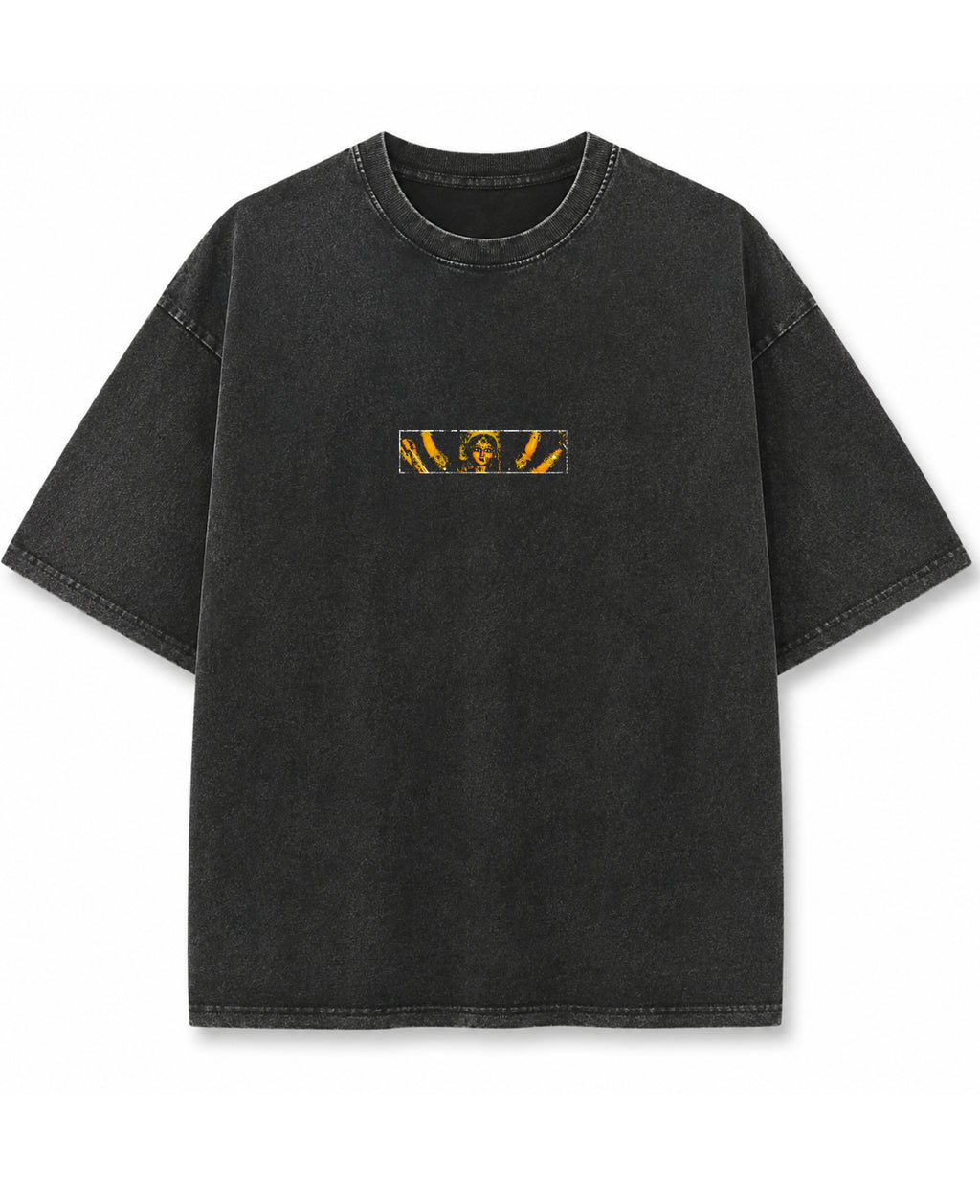 Vintage Fade Wash Oversized T-shirt Front Design