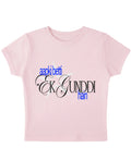 Baby Pink Baby Tee Front Design