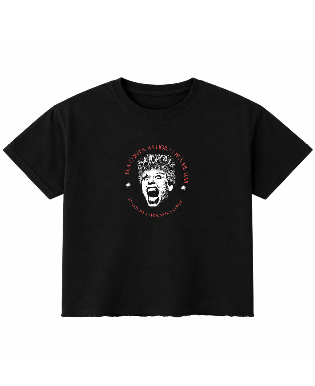 Black Boxy Fit T-shirt Front Design