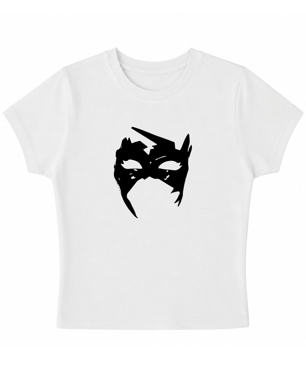 White Baby Tee Front Design