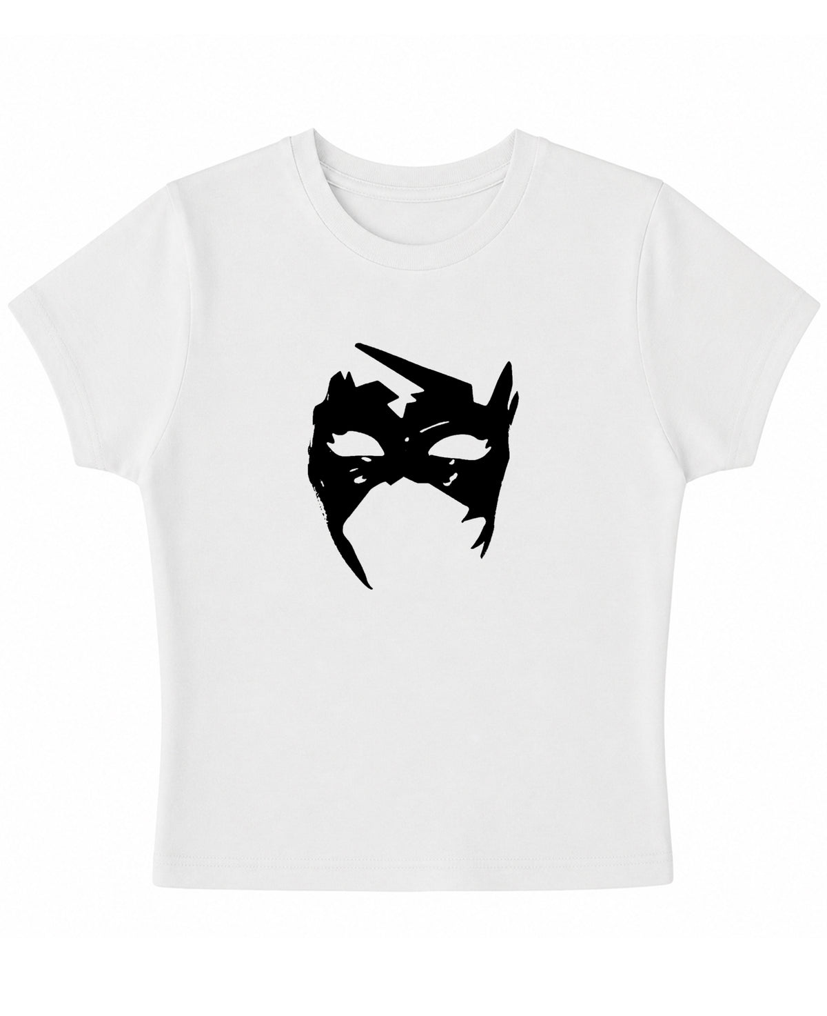 White Baby Tee Front Design