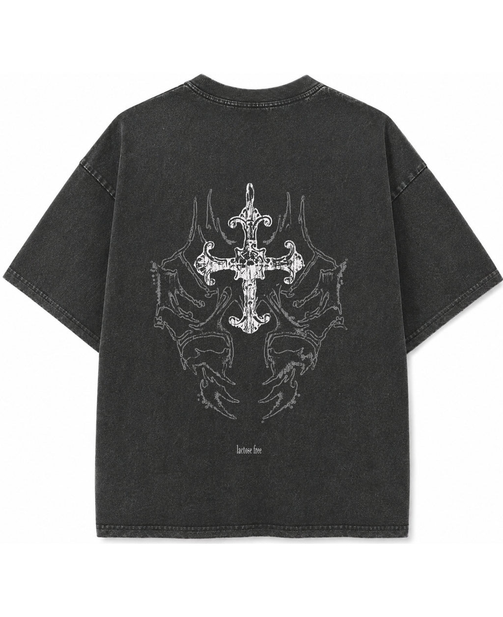 Vintage Fade Wash Oversized T-shirt Back Design