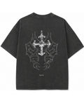 Vintage Fade Wash Oversized T-shirt Back Design