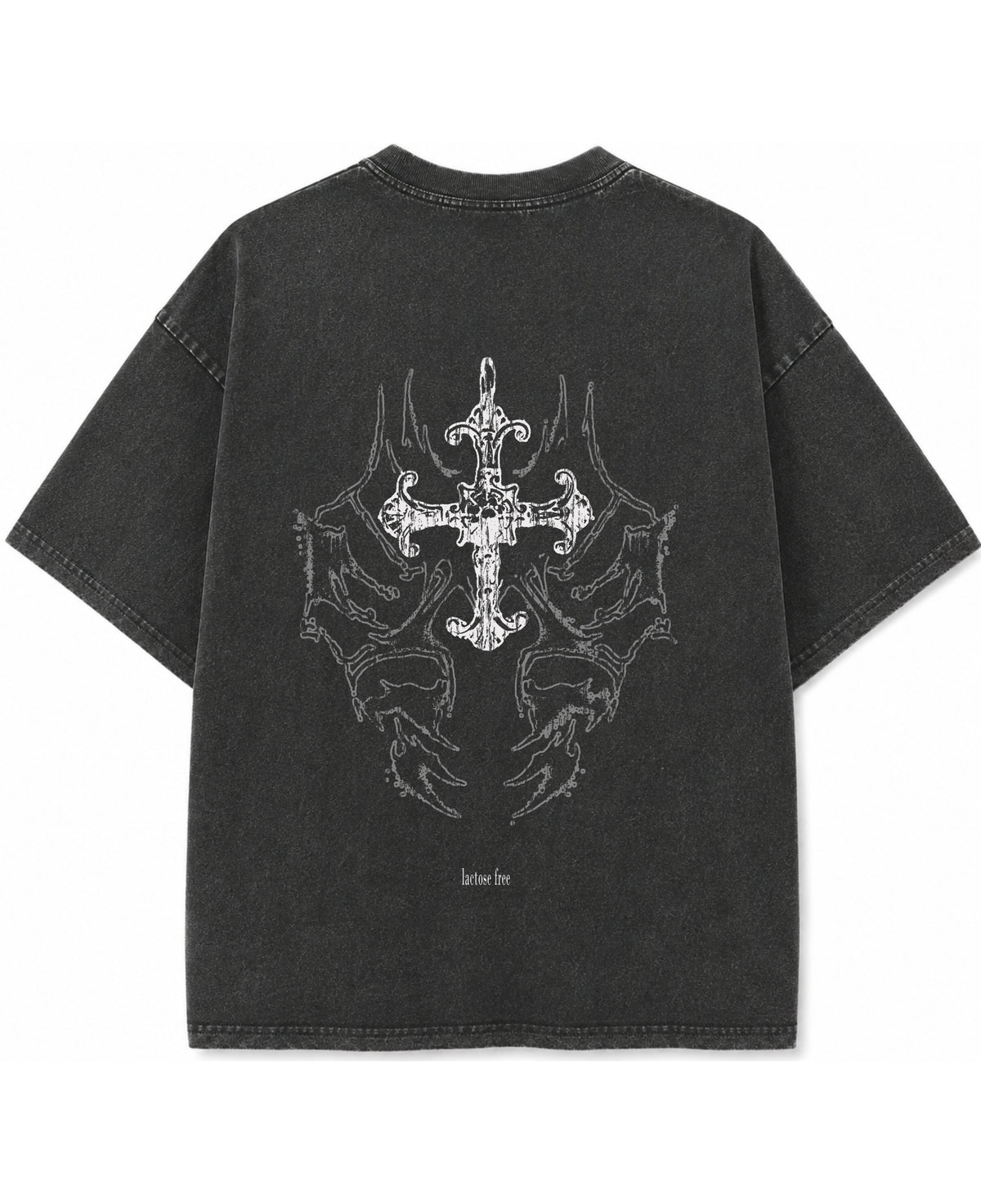Vintage Fade Wash Oversized T-shirt Back Design